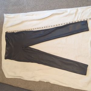 Sara Blakely dark gray Spandex leggings xlnt condition Sz SP